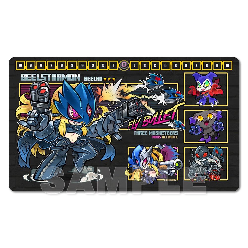 digimon card game playmat Magnamon & Veemon Radiance of Miracles TCG Playmat main image 0