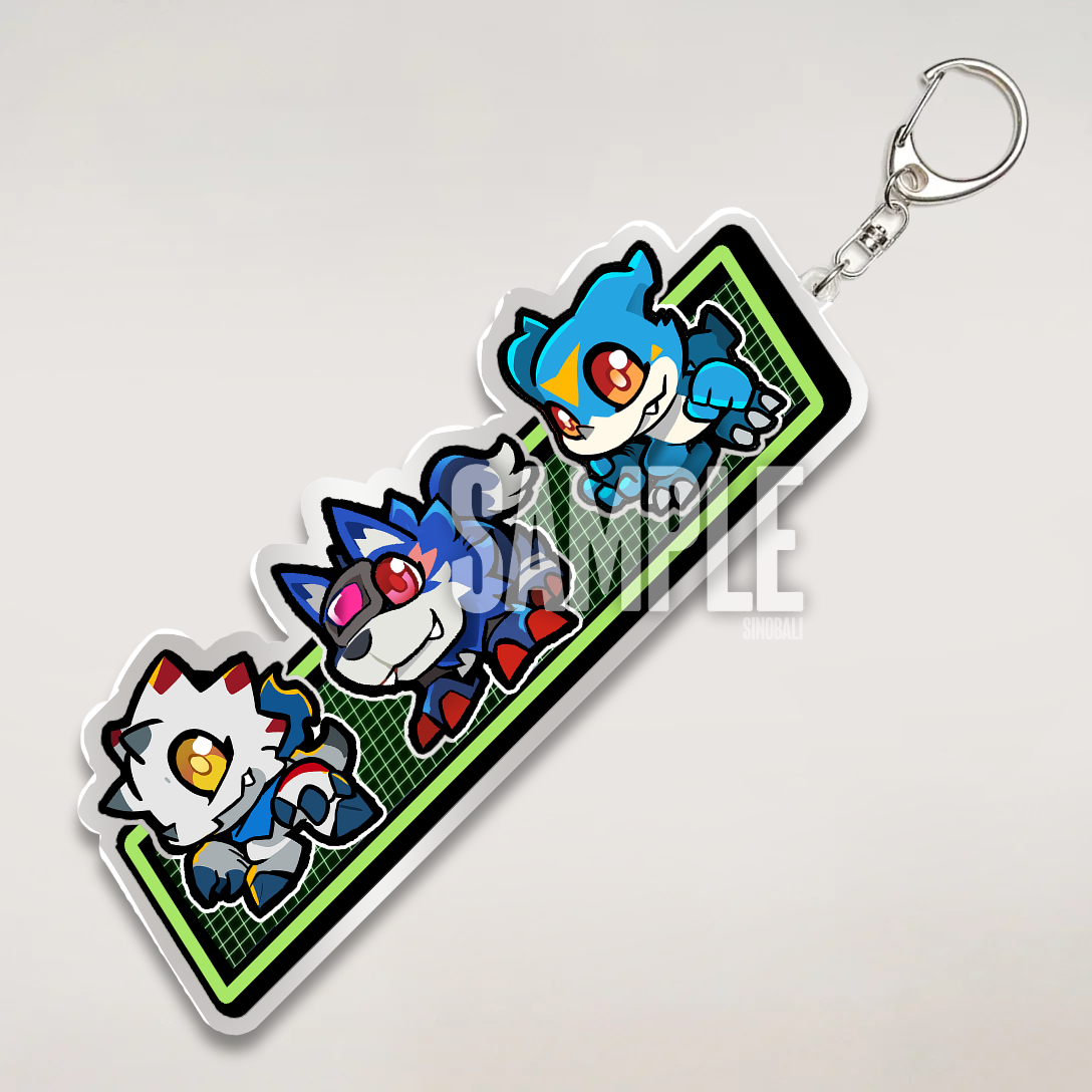 Gamma Looga Vee Acrylic Keychain – sinobali