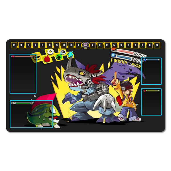 Digital World 1 Dark Version Playmat