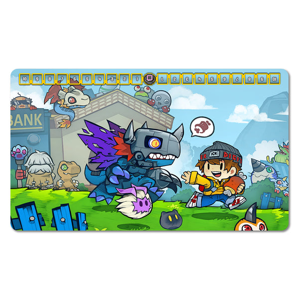 Digi Chibi World Day Version Playmat