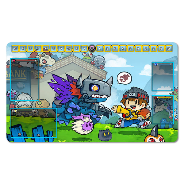 Digi Chibi World Day Version Playmat