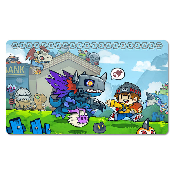 Digi Chibi World Day Version Playmat