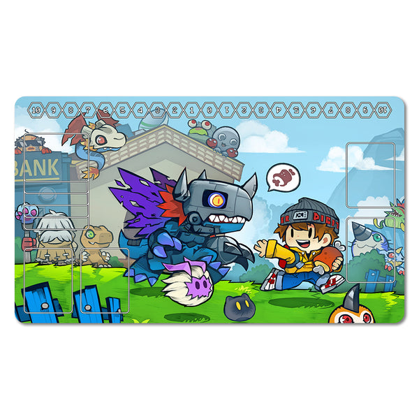 Digi Chibi World Day Version Playmat