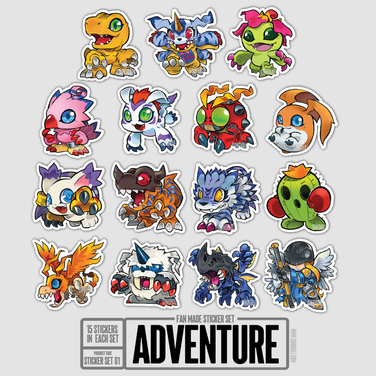 Adventure - Fan Made Sticker Set