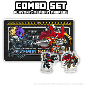 Panel Beelze vs Duke Playmat & Acrylic Stand Marker Combo Set