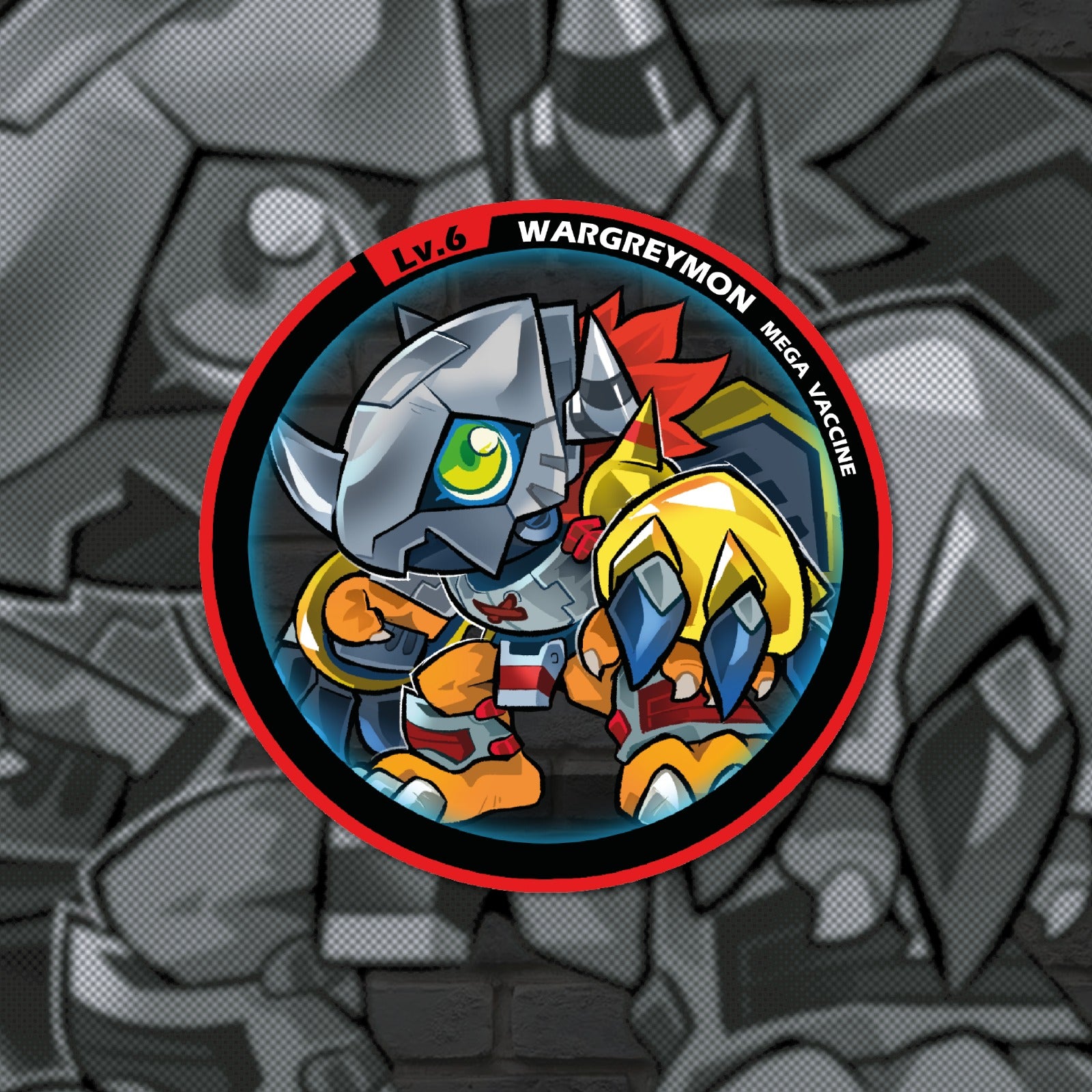WarGreymon Can Badge