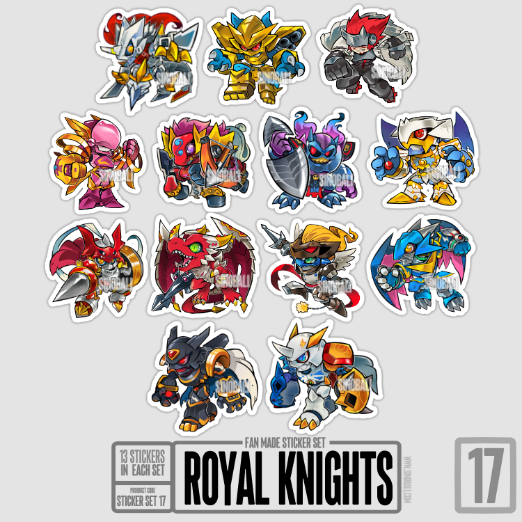 La Knight Sticker Royal Knights - Fan Made Sticker Set – sinobali