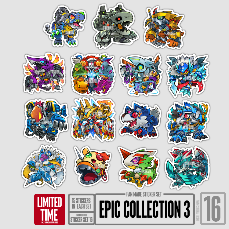 Epic Collection 3 : Time Exclusive - Fan Made Sticker Set