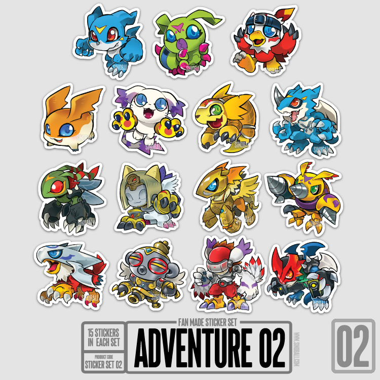 Adventure 02 - Fan Made Sticker Set – sinobali