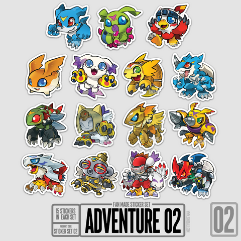 Adventure 02 - Fan Made Sticker Set