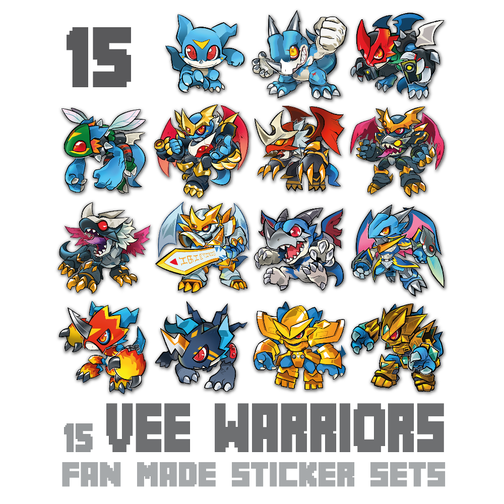 Vee Warriors - Fan Made Sticker Set