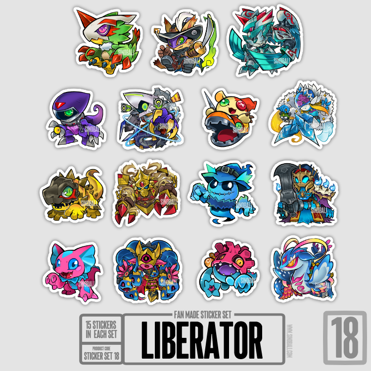 Liberator - Fan Made Sticker Set