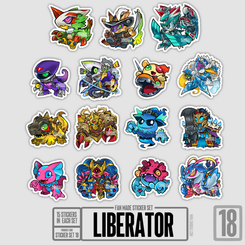 Liberator - Fan Made Sticker Set