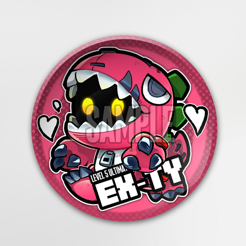 Exty Can Badge