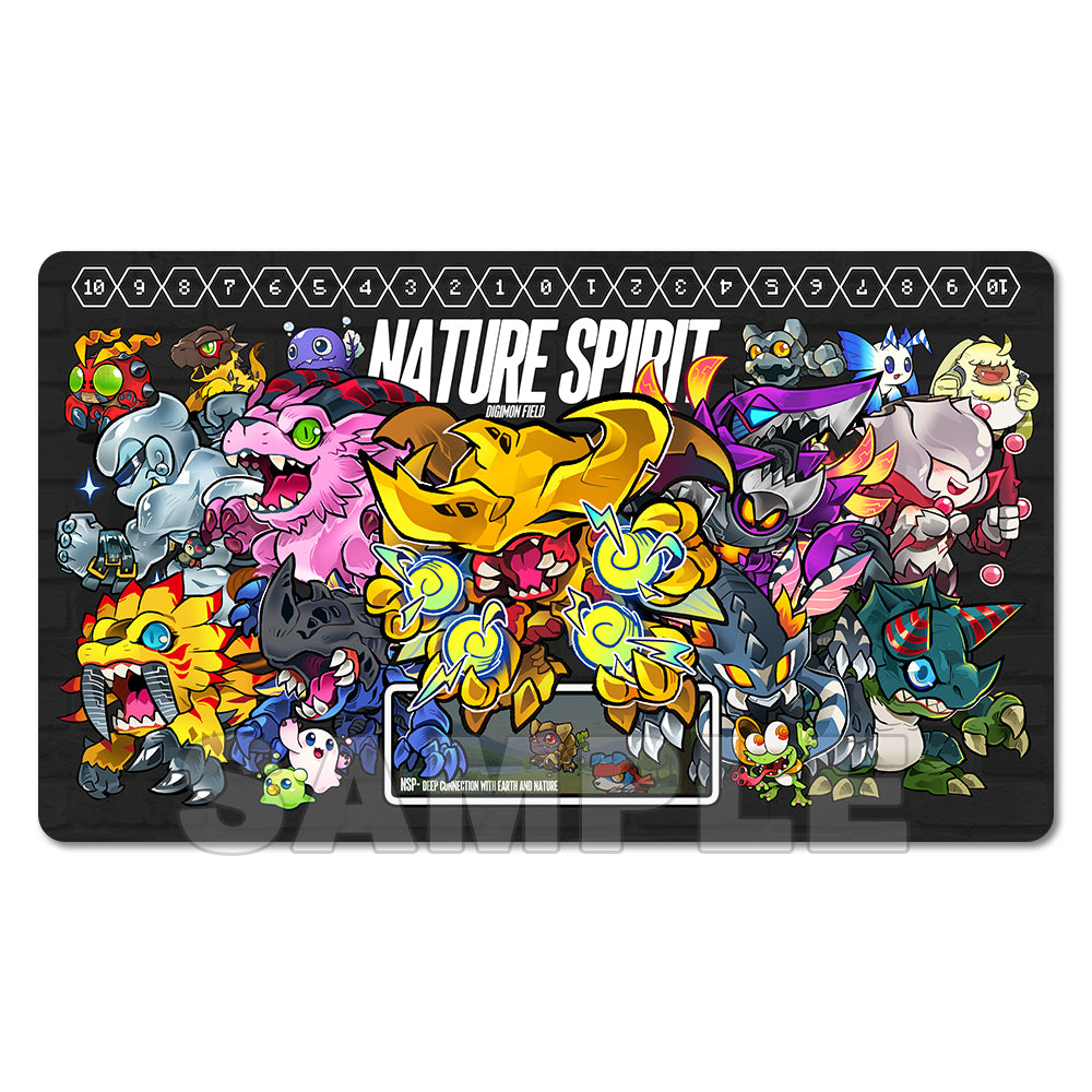 digimon bicycle cards Nature Spirit Playmat – sinobali