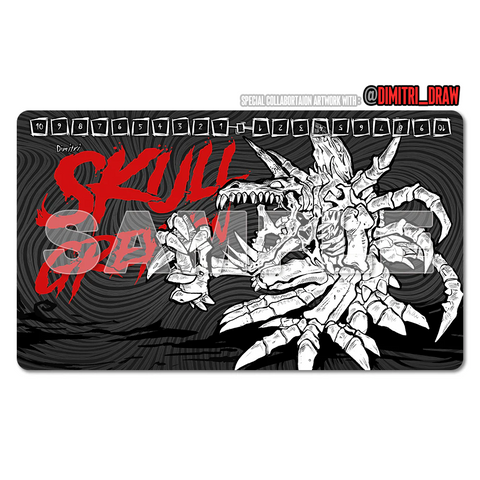 SkullGrey Playmat