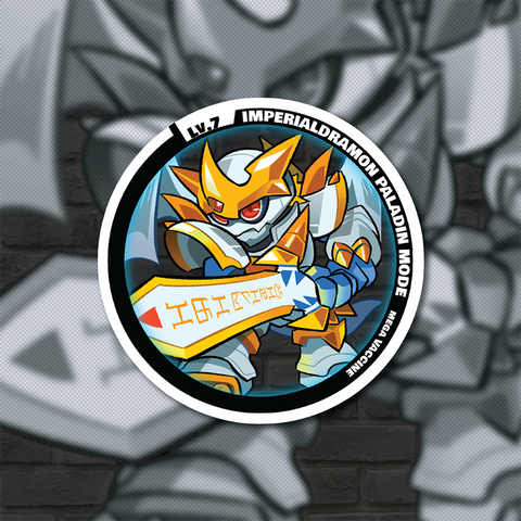 Imperialdramon Paladin Mode Can Badge