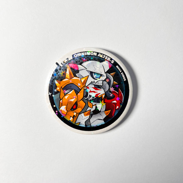 Omnimon Alter-S Can Badge