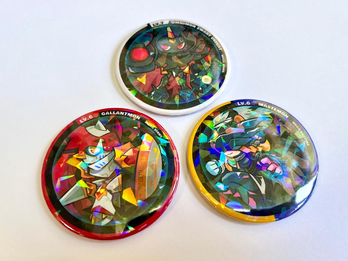 Omnimon Zwart Defeat Can Badge – sinobali