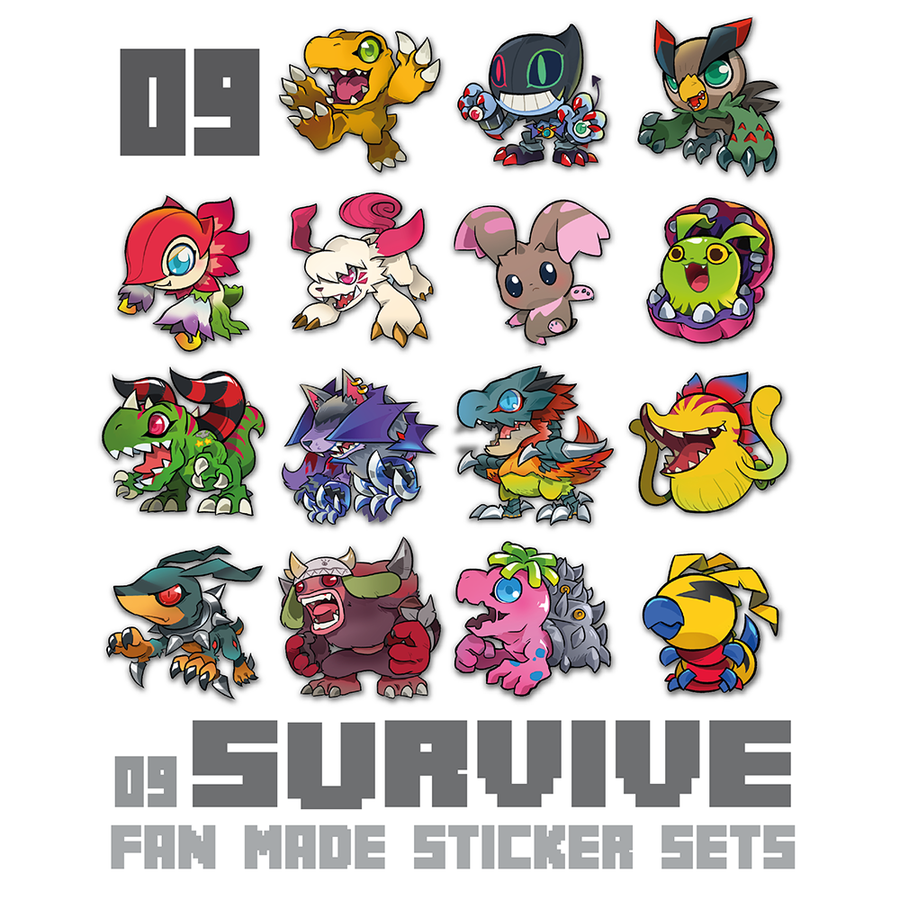 Survive - Fan Made Sticker Set – sinobali